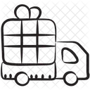 Geschenklieferung Lieferwagen Versand LKW Symbol
