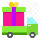 Geschenklieferung Lieferwagen Lieferservice Icon