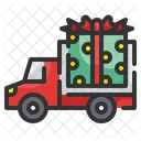 Geschenk-Lieferwagen  Symbol