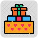 Valentinstag Geschenkbox Herz Symbol