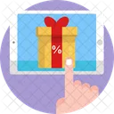 Cyber Monday Geschenk Geschenkbox Icon