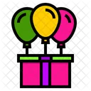 Geschenkbox Ballon  Symbol