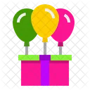 Geschenkbox Ballon  Symbol