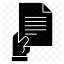 Papier geben  Symbol
