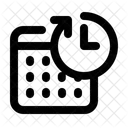 Datum Uhrzeit Vergangenheit Symbol