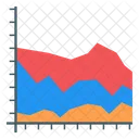 Flachendiagramm Flachengraph Grafische Darstellung Symbol