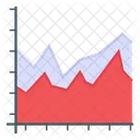 Flachendiagramm Flachengraph Grafische Darstellung Symbol