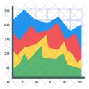 Flachendiagramm Flachengraph Grafische Darstellung Symbol