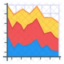 Flachendiagramm Flachengraph Grafische Darstellung Symbol