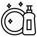 Geschirrspulen Spulmittel Geschirrspuler Symbol