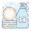Geschirrspulen Spulmittel Geschirrspulmittel Symbol