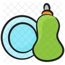 Geschirrspulen Spulmittel Geschirrspuler Symbol