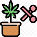 Schere Cannabis Marihuana Symbol