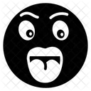 Geschocktes Emoji Geschockter Ausdruck Emotag Symbol