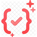 Geschweifte Klammern Prufen Prufen Genehmigt Symbol