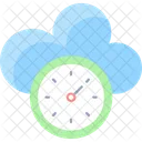 Geschwindigkeit Dashboard Cloud Symbol