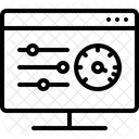 Monitor Tuning Einstellungen Symbol