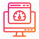 Geschwindigkeitstest Website SEO Und Web Symbol