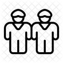 Geschwister zusammen  Symbol