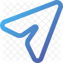 Gesendet Ui Papierflieger Symbol