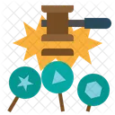 Gesetz Hammer Gebot Symbol
