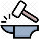 Gesetz Hammer Gerechtigkeit Symbol