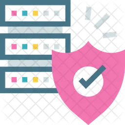 Gesicherte Datensicherung  Symbol
