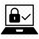 Gesicherter Laptop  Symbol
