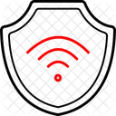 Gesichertes WLAN Schloss WLAN Symbol