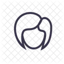 Gesicht Madchen Kurz Symbol