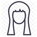 Gesicht Madchen Lang Symbol