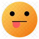 Gesicht Mit Linker Zunge Emoji Gesicht Symbol