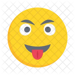 Gesicht mit Zunge Emoji Symbol