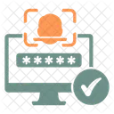 Gesichts ID Passwort Login Symbol