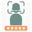Gesichts ID Passwort Login Symbol