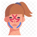 Kinesiologie Gesichtstaping Kinesiotherapie Symbol