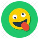 Gesichtsausdruck Emoticon Verrucktes Emoji Symbol