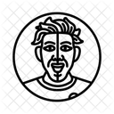 Gesichtsfarbe Bunt Hell Symbol