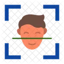 Gesichtserkennung Gesichts ID Gesichtsscan Symbol