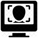 Gesichtserkennung Gesichtsauthentifizierung Gesichtsscan Symbol