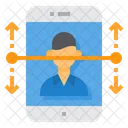 Bildverarbeitung Gesichtserkennung Smartphone Symbol