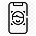 Gesichtserkennung Computer Sicherheit Symbol