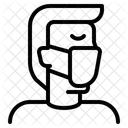 Menschen Virus Maske Symbol