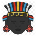 Afrikanische Kultur Stammesmaske Kulturelle Maske Symbol