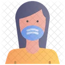 Tragen Gesicht Maske Symbol