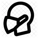 Mund-Nasen-Maske tragen  Symbol