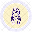 Gesichtsmassage  Symbol