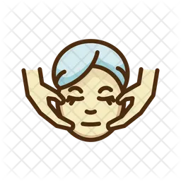 Gesichtsmassage  Symbol