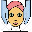 Gesichtsmassage Gesichtsmassage Gesichtsverjungung Symbol