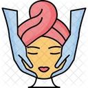 Gesichtsmassage Gesichtsmassage Gesichtsverjungung Symbol